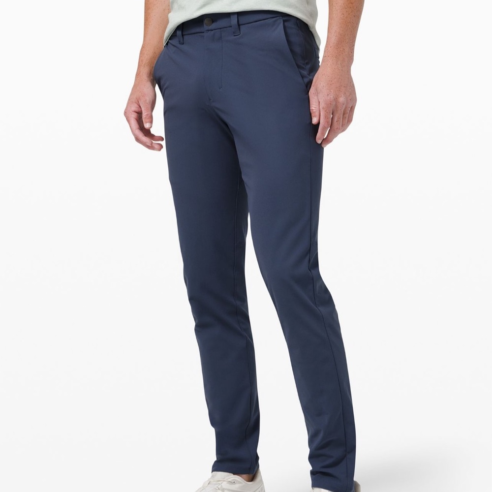 Lululemon Commission Pant Slim 29" Warpstreme, iron blue